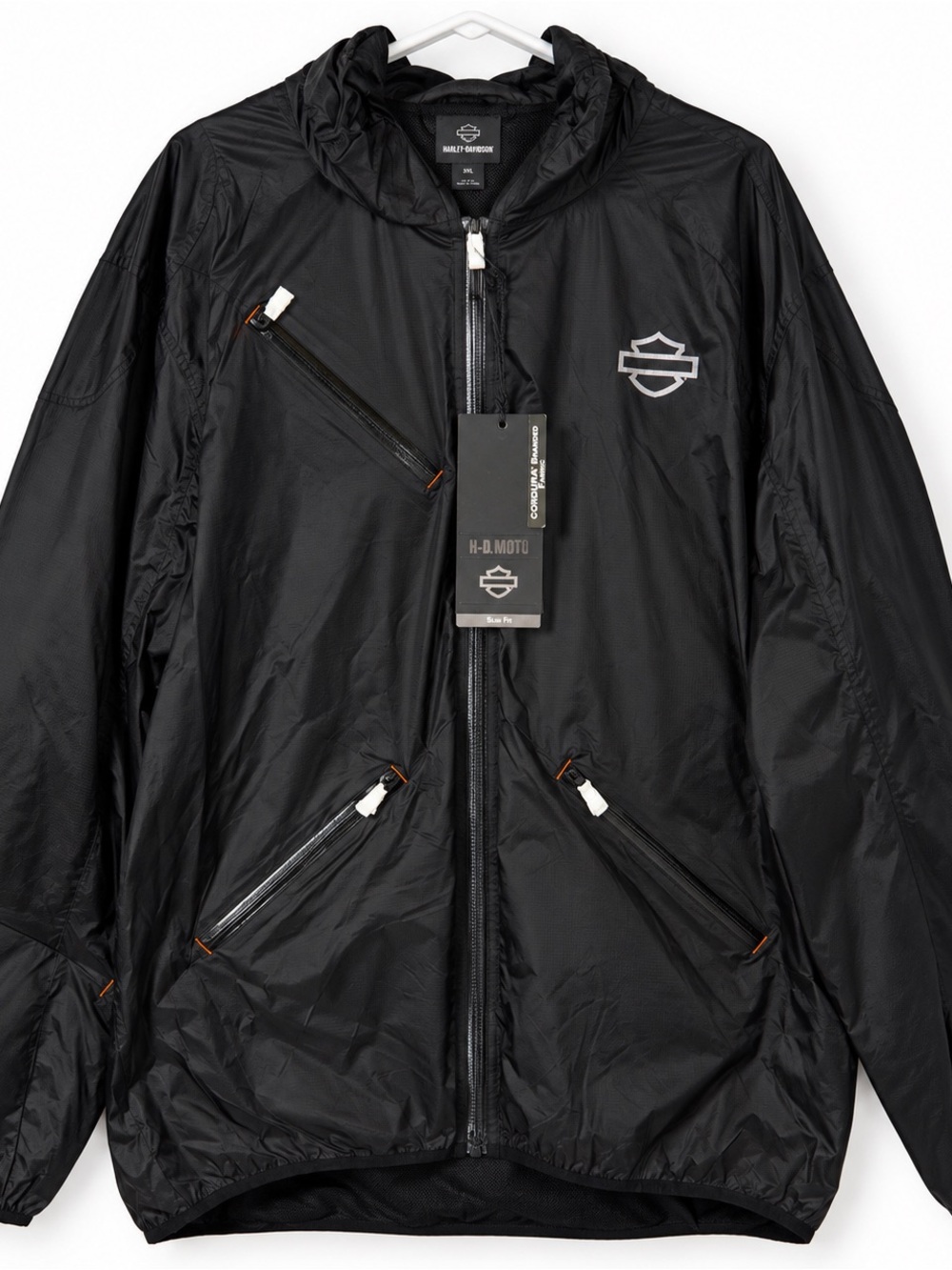 Harley-Davidson Men’s 3XL Cordura Ripstop Hooded Jacket Black 98400-19VM NWT